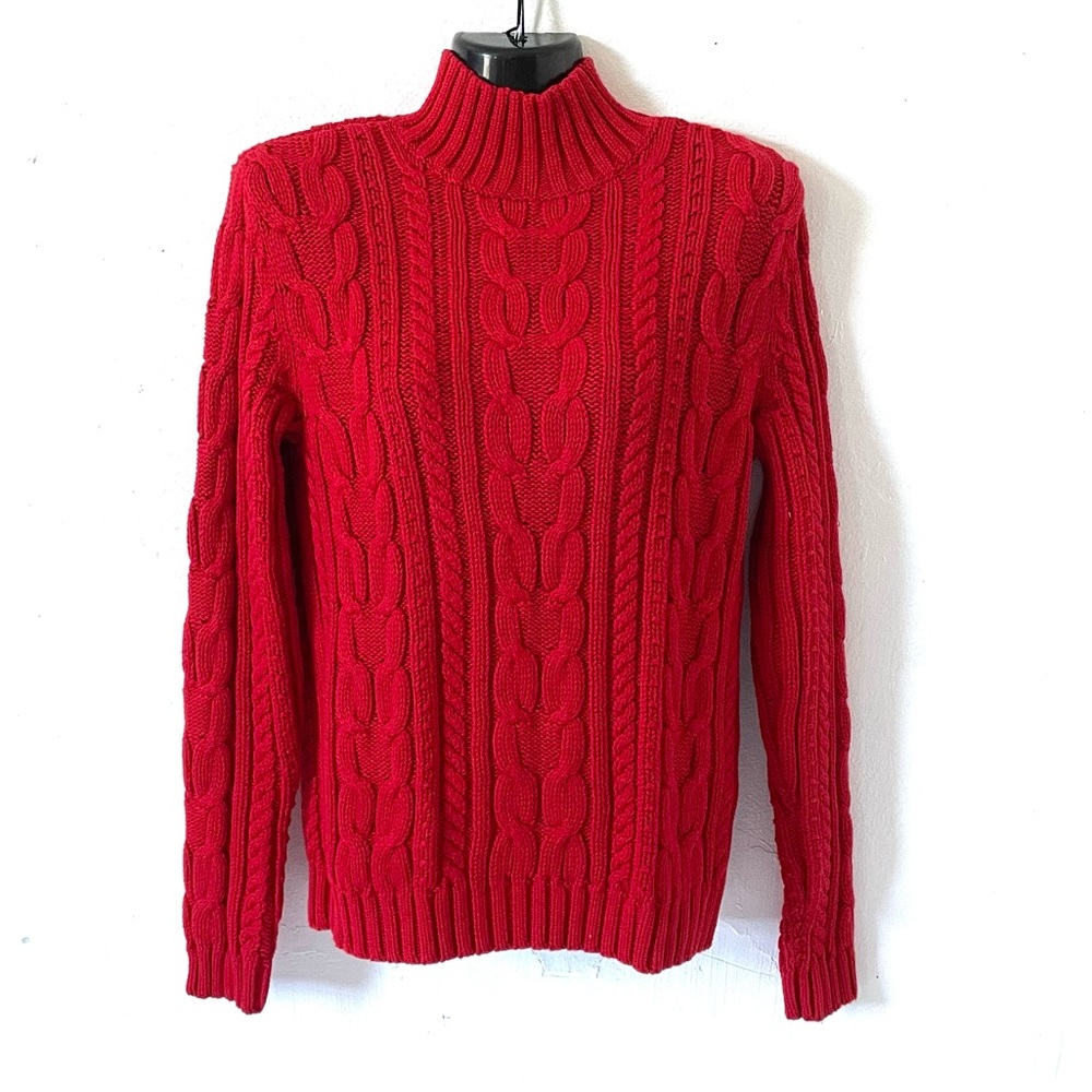 Chaps chunky cable knit sweater